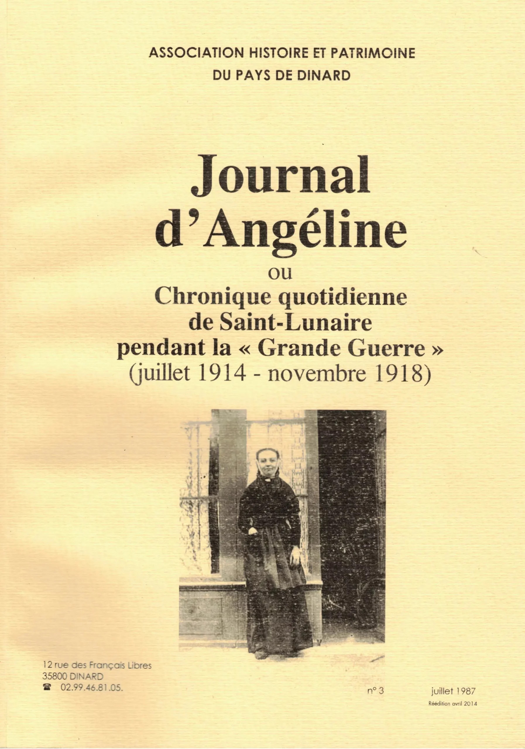Couverture de Le Journal d'Angéline