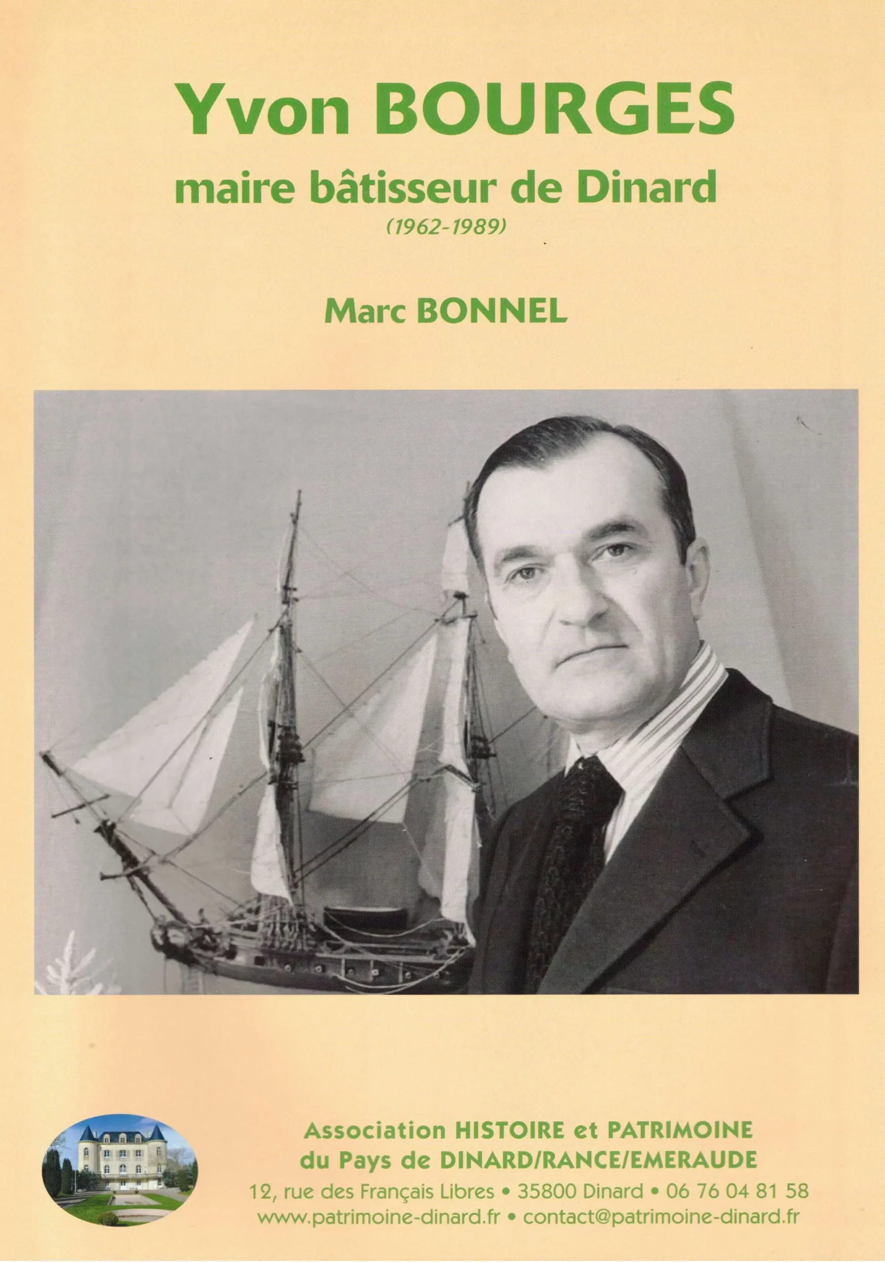 Couverture de Yvon Bourges, maire bâtisseur de Dinard (1962-1989)