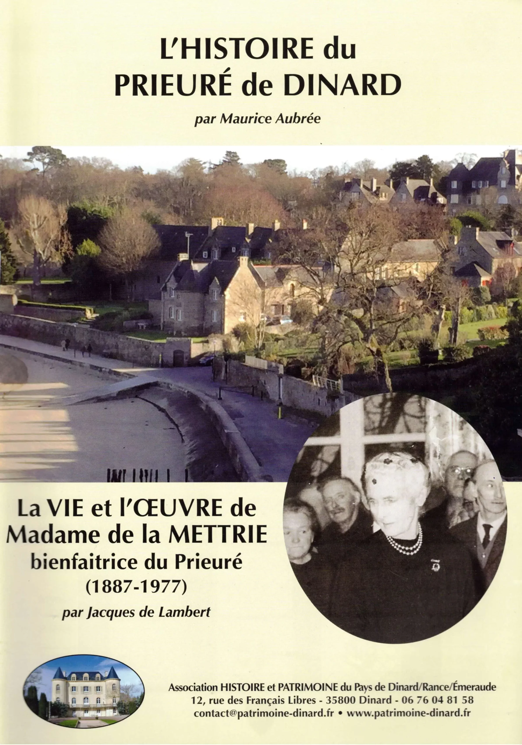Couverture de L'histoire du Prieuré de Dinard et de Madame de la Mettrie